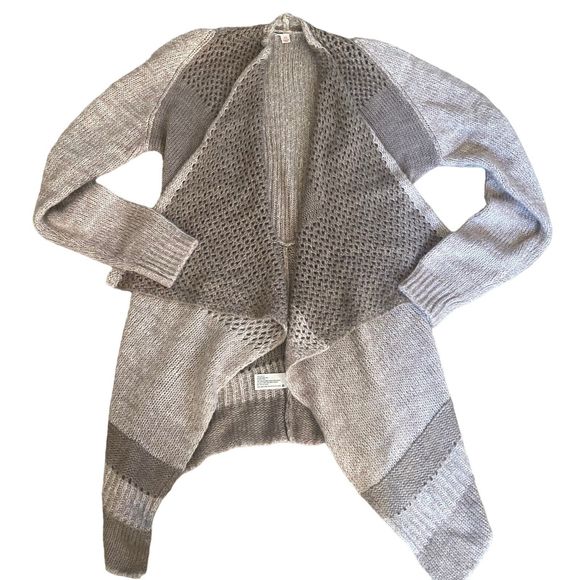 Knox Rose Size XL Boho Open Front Cardigan Sweater Beige Brown - Picture 1 of 7